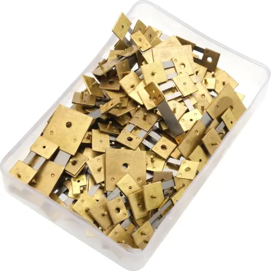 100 Assorted Pendulum Rod Suspension Springs German Clock Repair {1}