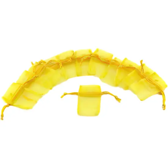 24 Jewelry Pouches Organza Counter Drawstring Gift Bag {2}