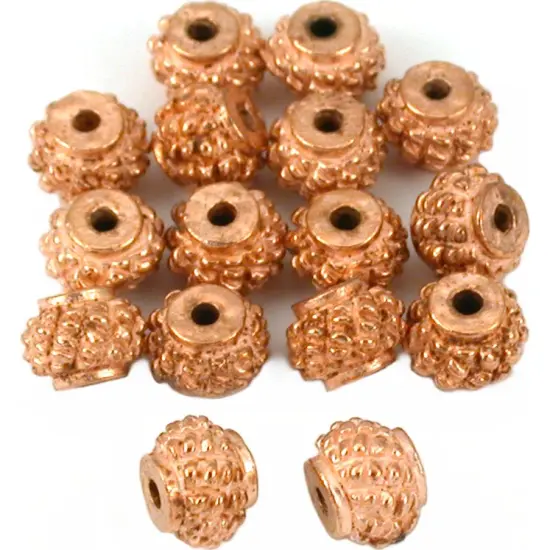 Bali Round Beads Copper Plated Beading 5.5mm Approx 16 {1}
