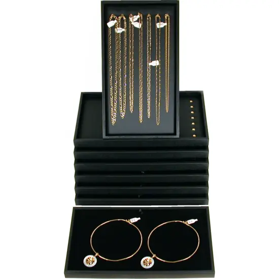 Jewelry Display Carrying Case Rolling With Trays New {5}