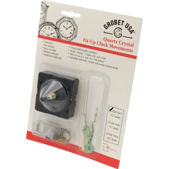 Quartz Clock Movement Faces to 1/4" {3}