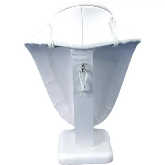 5 Pc White Necklace Bust Jewelry Chain Display 6 1/4" {4}