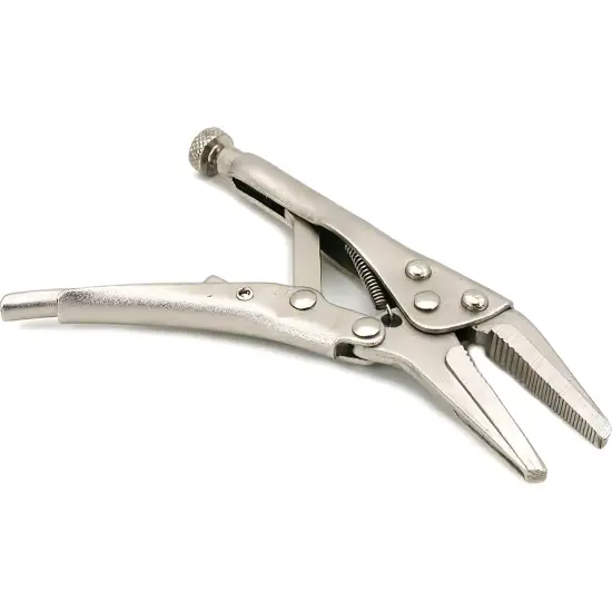 5" Long Nose Locking Pliers Auto Mechanic Hand Tool {1}