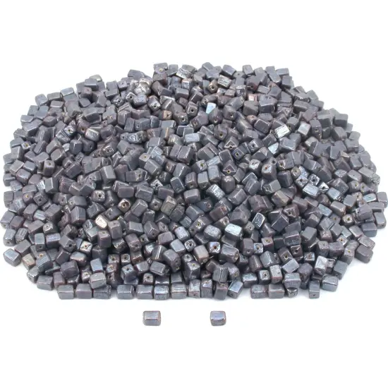 Purple Cube Glass Beads Beading Part 7.5mm Approx 1500 {1}