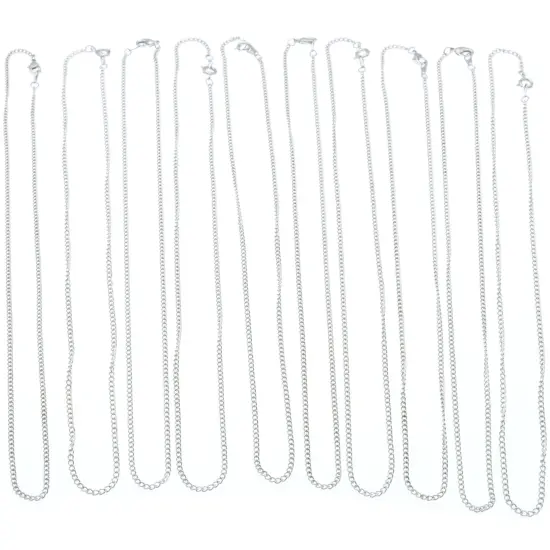 Link Chains Gold Plated 18" 10Pcs {1}