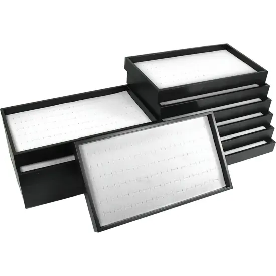 12 72 Slot Gray Ring Display & Travel Tray {1}
