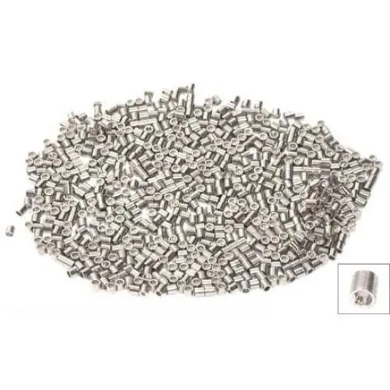 144 Sterling Silver Crimp Tube Beads Crimping 2mm x 2mm {1}