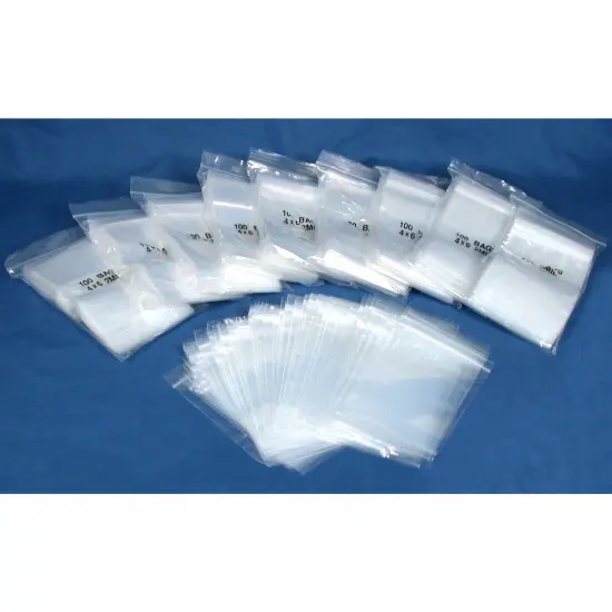 1000 Poly Bag 2 Mil Clear Envelopes Zipper Shipping Bags 4" x 6" {1}