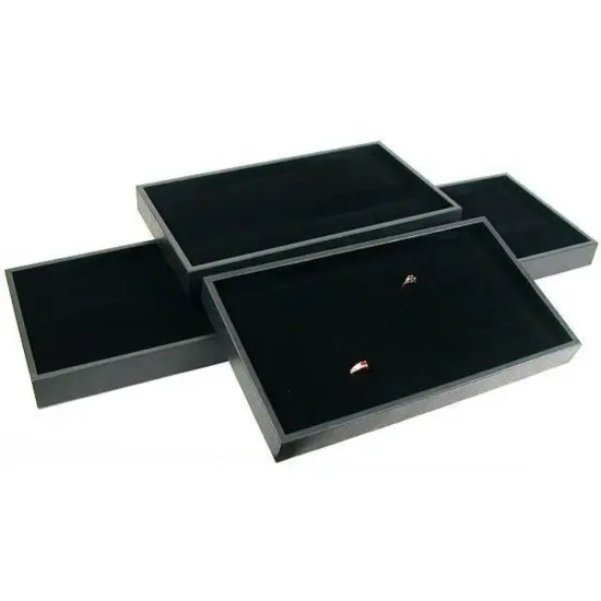 288 Slots Black Ring Display Pad Showcase Display Tray {1}