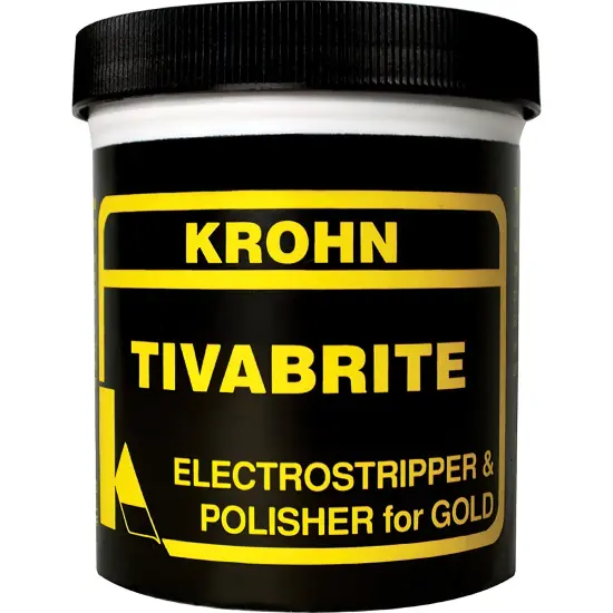 Tivabrite Electro Jewelry Stripper Gold Polisher Fire Scale Removal Dry Compound {1}