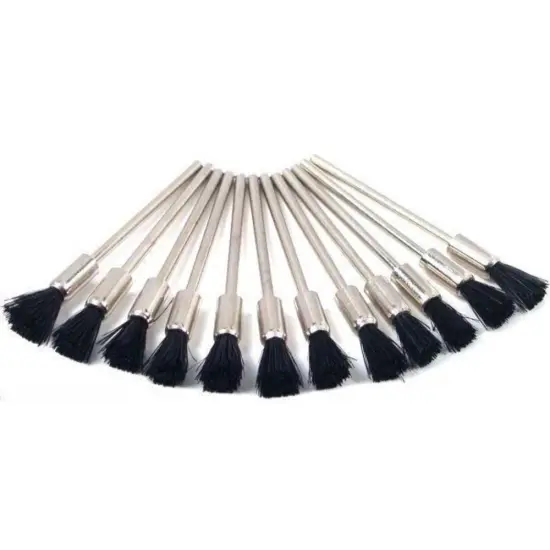Bristle & Stiff Nylon End Polishing BrushesJewelers Tool Kit 72 Pcs {3}