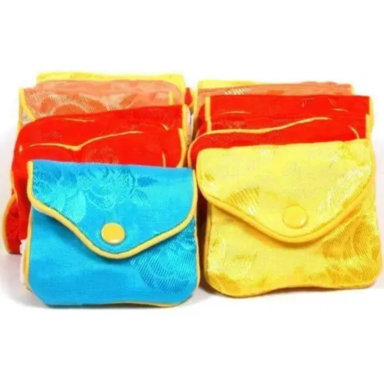 24 Jewelry Chinese Silk Pouches Chain Gift Display 3" {1}