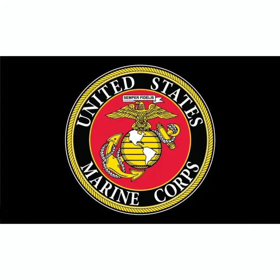 United States Marine Corps Flag with Grommets 3ft x 5ft {1}
