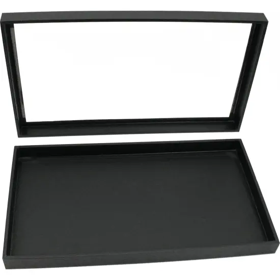 6 Jewelry Box Displays Trays Cases Gray Inserts New {6}