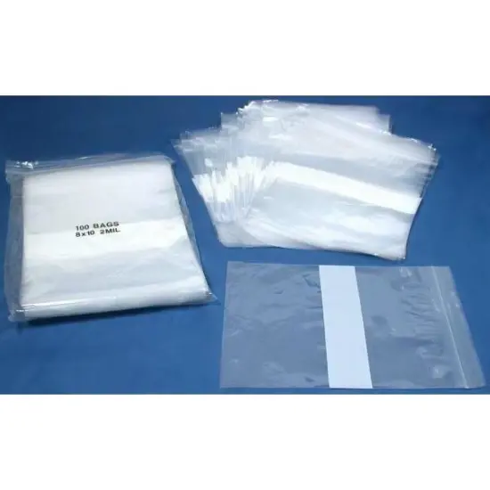 200 Zipper Poly Bags Plastic Resealable Shipping Parts {1}