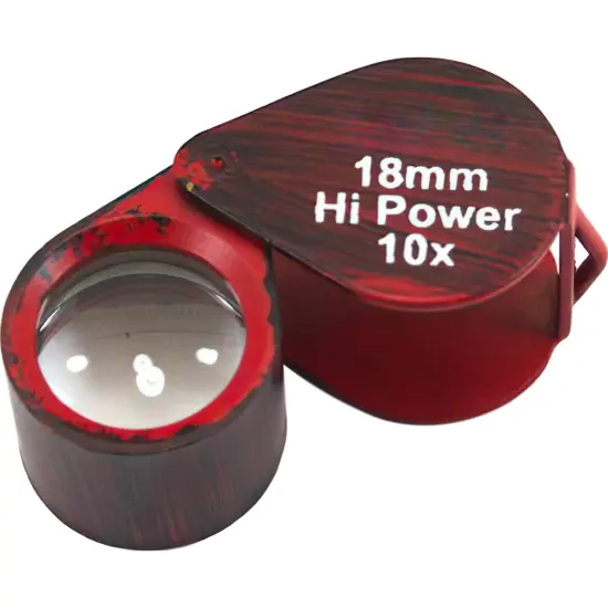 10X Loupe Ruby Red Gemstone Grading Gemologist Tool {1}