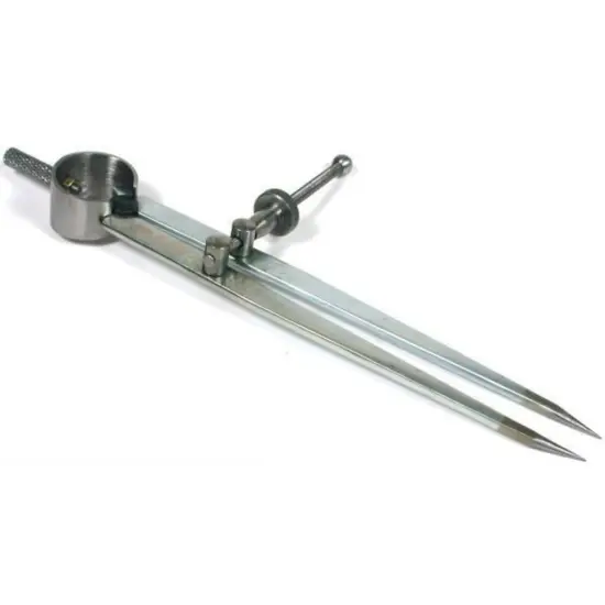 Machinist Measuring Tool Divider Caliper 6" & Jewelers Drill Press Center Finder {2}