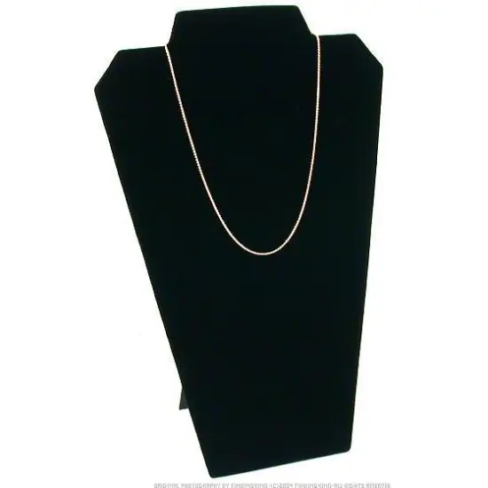 2 Necklace Easel Pad Black Velvet Jewelry Case Display {2}