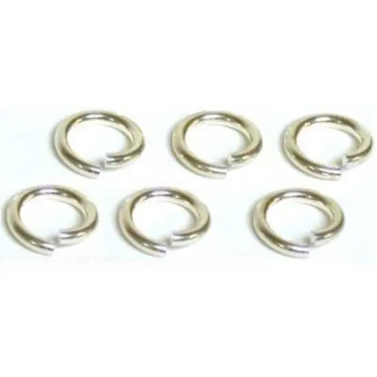 6 Jump Rings Sterling Silver Open Jewelry Charm 16 Ga {1}