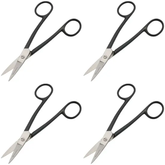 Jewelers/Crafters Lightweight Metal Snips Shears Straight Blade Scissors Pack of 4 {1}