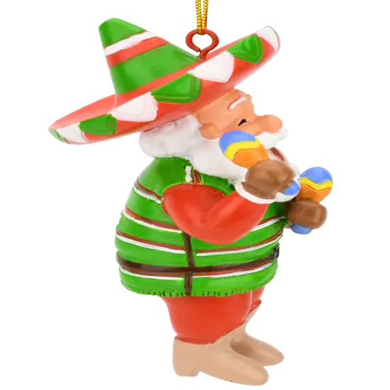 Fiesta Santa Christmas Ornament {4}