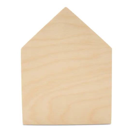 House Tiered Tray Decor 5-1/4", Chunky Blank Wooden Sign Crafts | Woodpeckers {1}