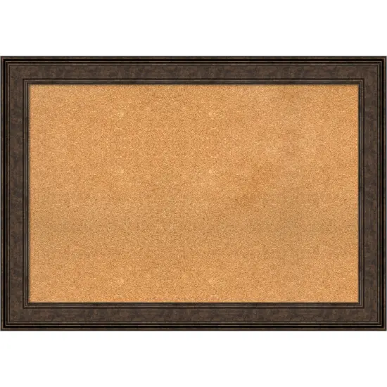 Cork Board, Ridge Frame - Bulletin Board, Organization Board, Pin Board Ridge Bronze {1}