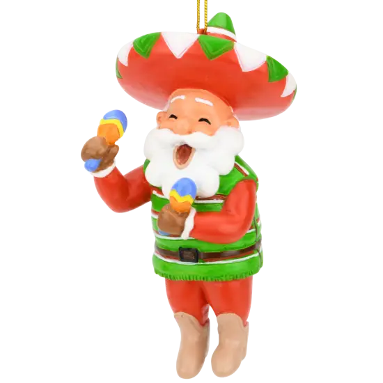 Fiesta Santa Christmas Ornament {1}