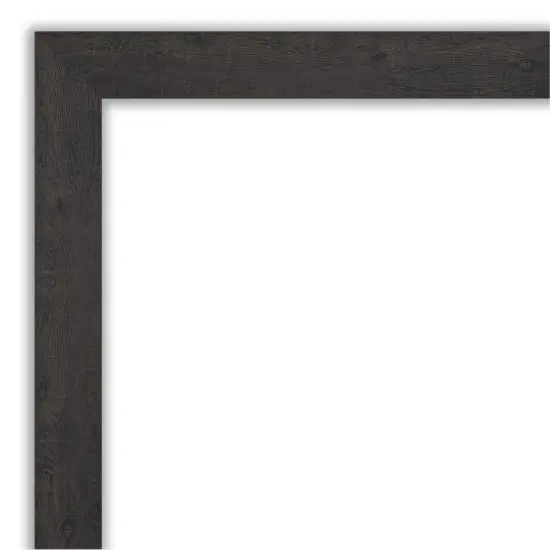 Amanti Art Non-Beveled Wall Mirror, Rustic Plank Espresso Frame {3}