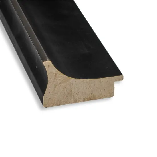 Amanti Art Non-Beveled Wood Wall Mirror, Allure Charcoal Frame {2}