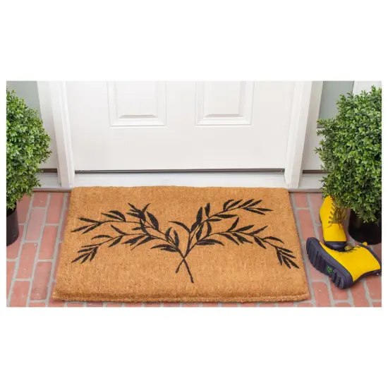 Tropical Palm Coir Doormat {5}