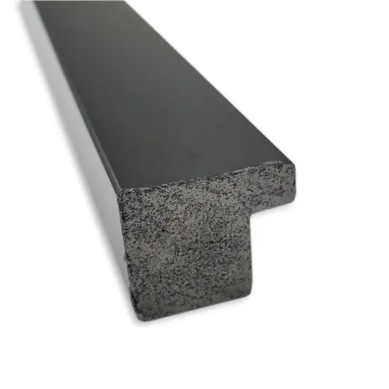 Amanti Art Non-Beveled Wall Mirror, Jet Black Frame {2}