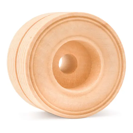 1-1/2" Thick Dual Treaded Mini Wood Wheel 2" Diameter, 1" Hole | Woodpeckers {2}
