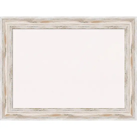 Cork Board, Alexandria White Wash Wood Frame - Bulletin Board, Organization Board, Pin Board White Cork {1}