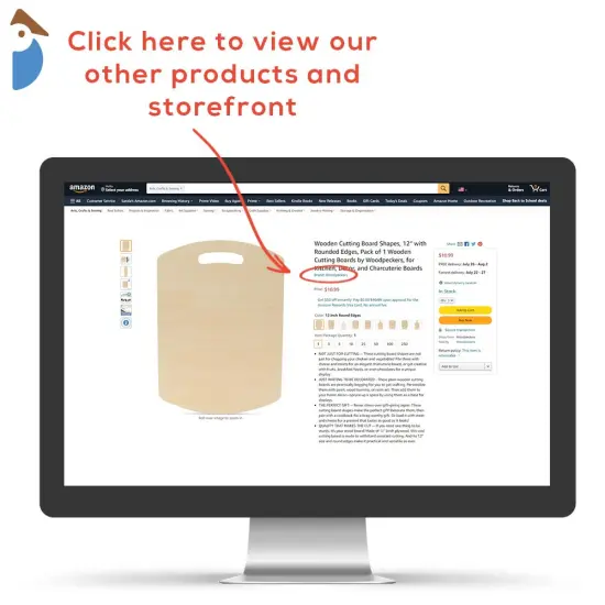 Wooden Cutting Board Shapes, Multiple Sizes Available, with Rounded Edges, for Kitchen & Decor | Woodpeckers {5}