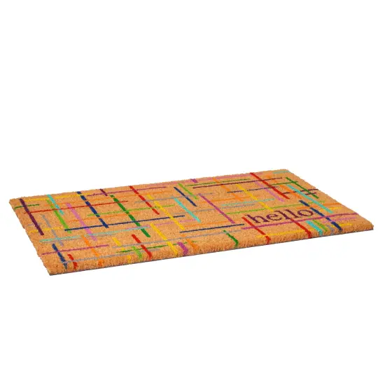 Colorful Lines Doormat {5}