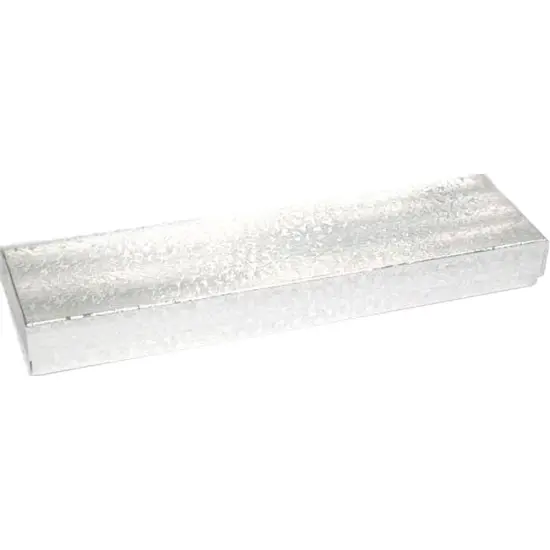 8 Silver Cotton Boxes Jewelry Bracelet Watch Displays 8" {2}