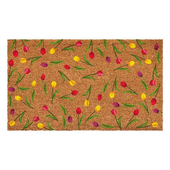 Colorful Tulips Doormat {1}