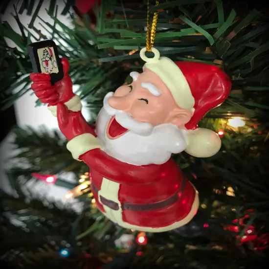 Selfie Santa&trade; Christmas Ornament {4}