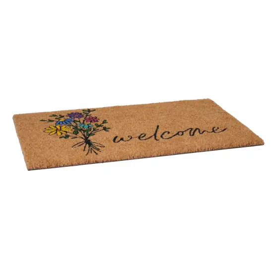 Spring Flowers Bouquet Doormat {2}