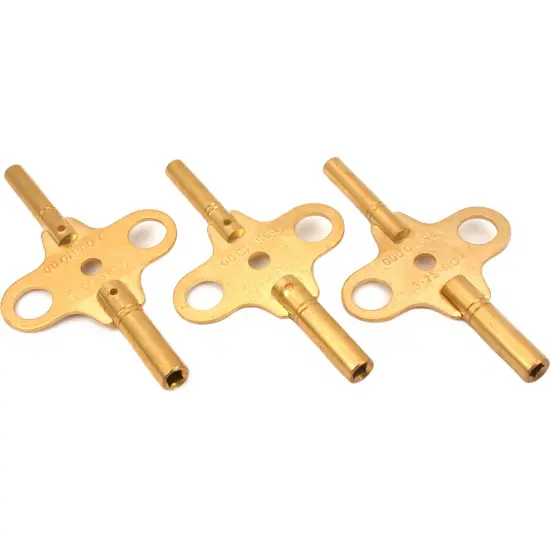 3 Double End Clock Keys Clockmakers Winding 1.75-3.5mm {1}