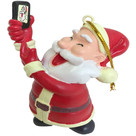 Selfie Santa&trade; Christmas Ornament {3}