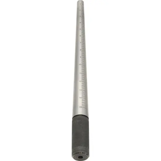 JSP Ring Mandrel Steel, Marked 1-15, Ungrooved, Plain Steel Handle {6}