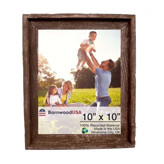 Rustic Farmhouse Signature Series Reclaimed Wood Picture Frame Brown {1}