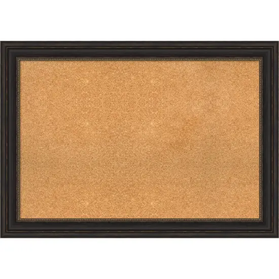 Cork Board, Accent Bronze Frame - Bulletin Board, Organization Board, Pin Board {1}