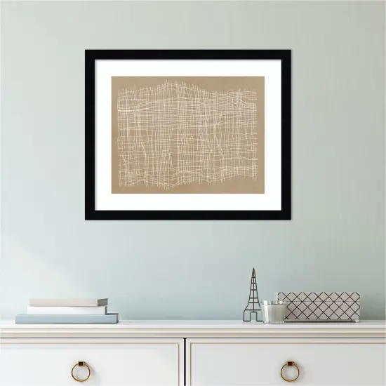 Basket Weave by Tom Reeves Wood Framed Wall Art Print {5}