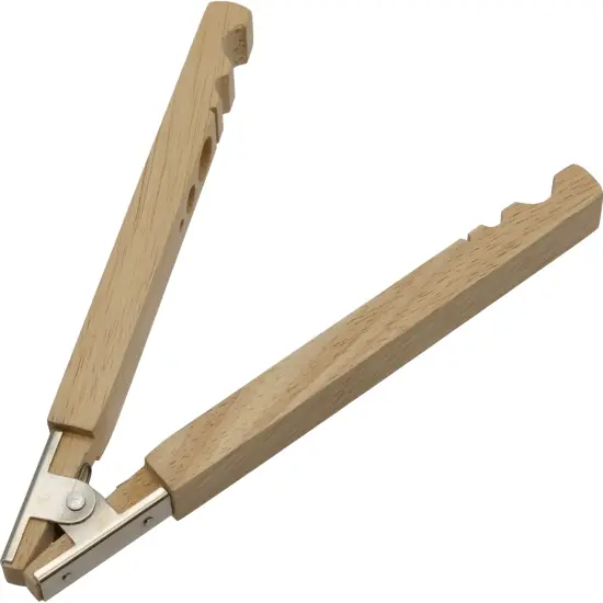 Ring Holder Tool Hand Clamp Wooden Grinding Handle Jewelry Making Hand Tool {2}