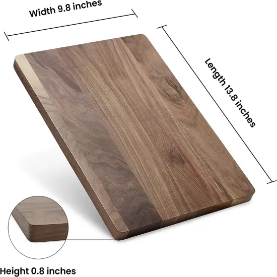Makerflo Cutting Board Made with Durable Wood and Individually Bubble Wrapped, Craft-Ready for DIY Gifts & Personalization - Laser Engraving, Epoxy, UV DTF, Vinyl Walnut Wood {5}