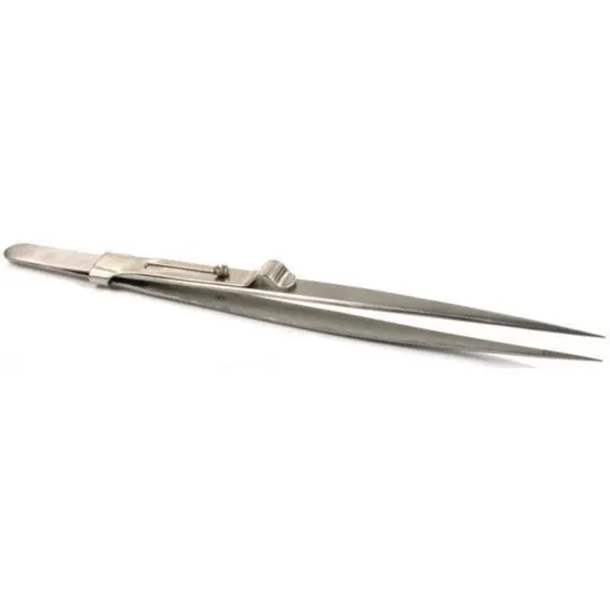 Locking Tweezers Diamond Gemologist Jewelers Watch Tool {1}