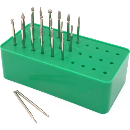 Diamond Burs Drill Rotary Tools Holder Bur Box 30 Hole {1}